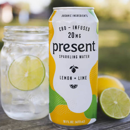 Present CBD-Infused Sparkling Water